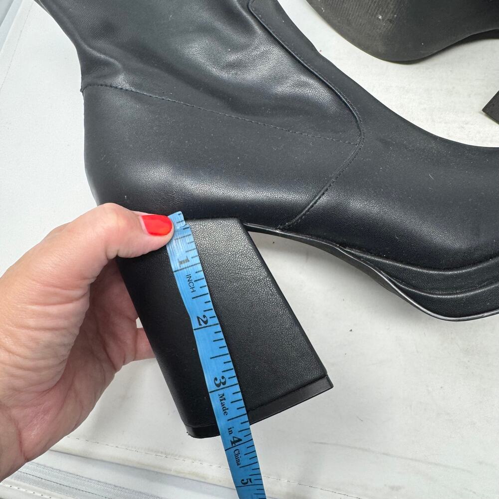 Steve Madden Black Heeled Boots - Picture 11 of 12